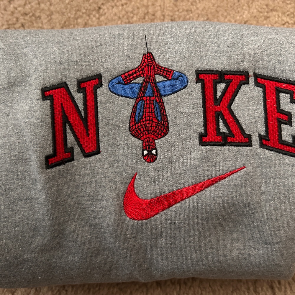 Gildan Gray Crewneck Sweater - Picture 2 of 9